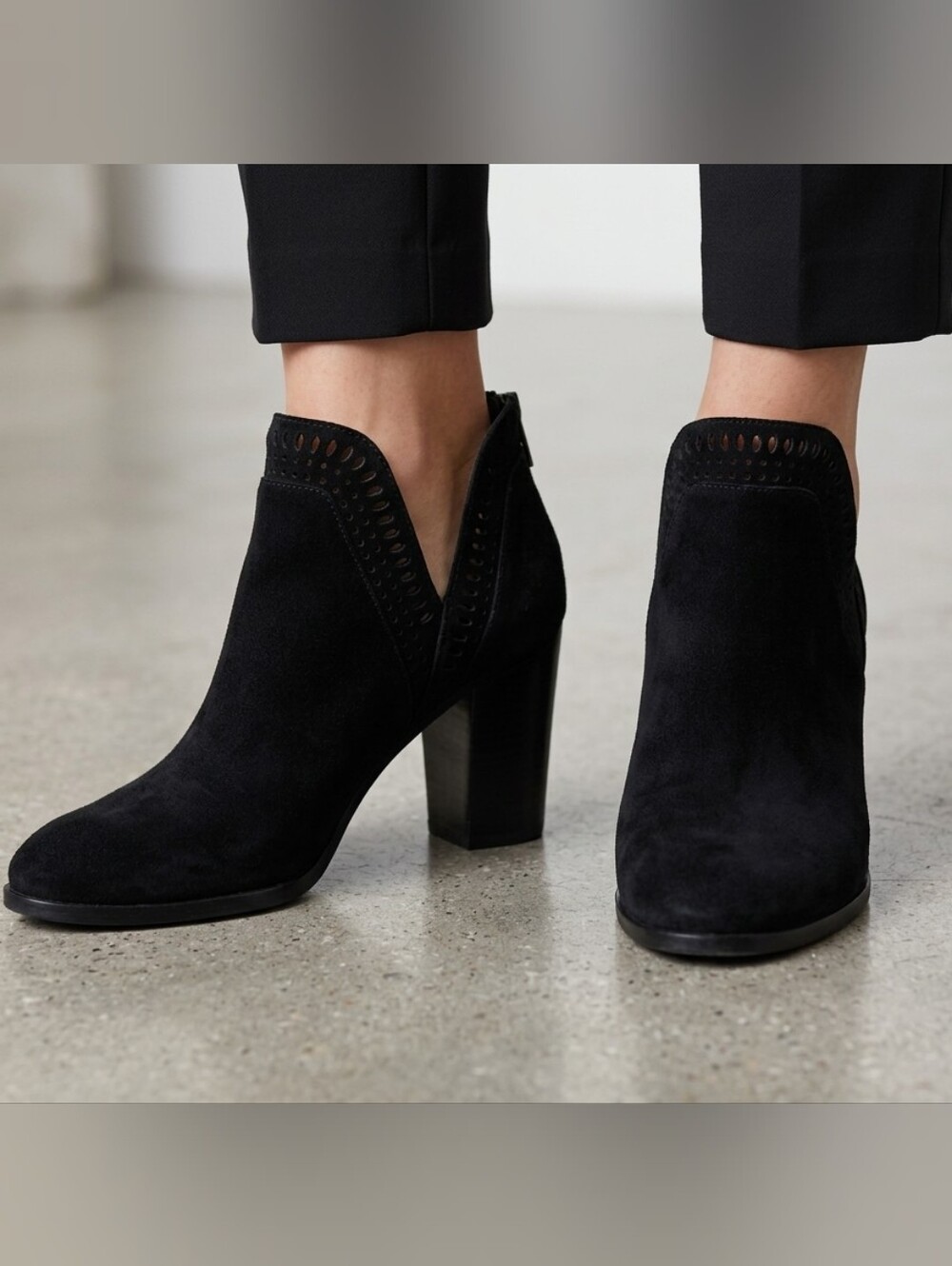 Vince Camuto Fileana booties in black